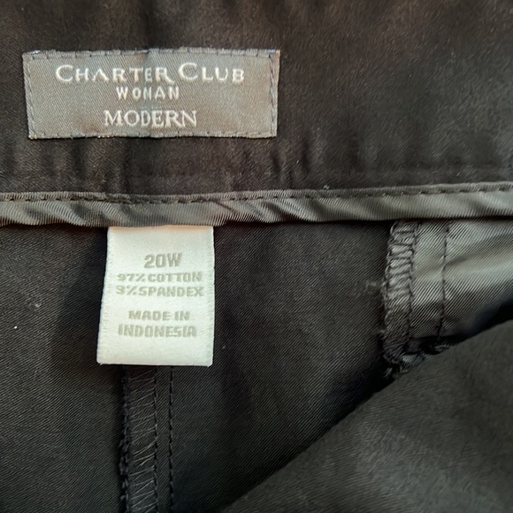 Charter Club Women’s Black Capris. 20W - Picture 4 of 4